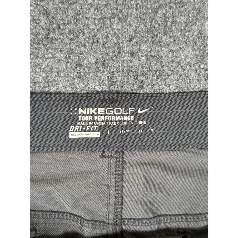 Nike Dri-Fit Pants‎ Mens 33x32 Gray Tour Performance Golf Lightweight EUC - Picture 8 of 16